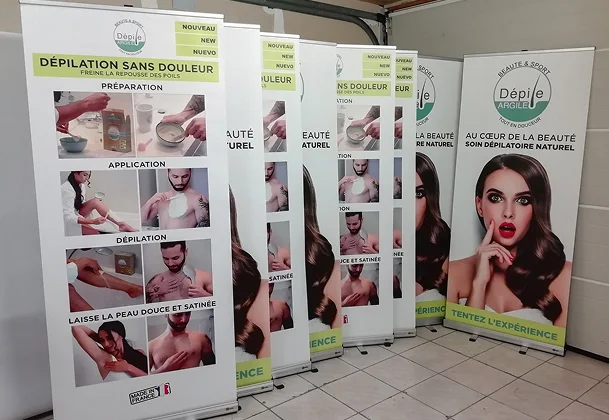 Fabrication de structures visuelles sur mesure : kakémonos, rolls-up et stands à Bourges - 18